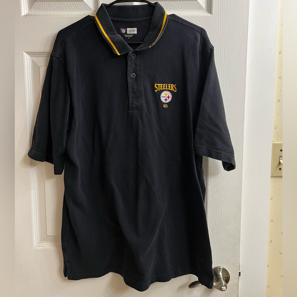 Pittsburgh Steelers Embroidered Polo Men’s Large